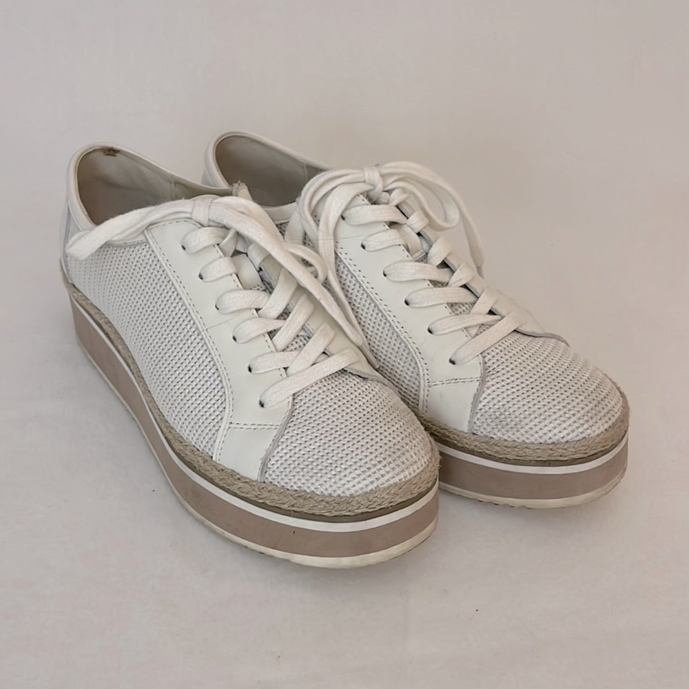 Dolce Vita Platform Sneaker with Natural Braid Detail